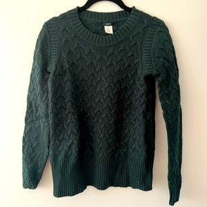 J. Crew Green Knit Sweater